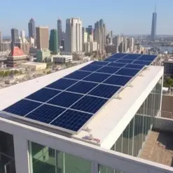 Roof top solar on a commercial building