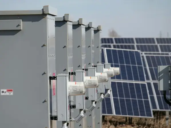 Industrial solar panels and inverters